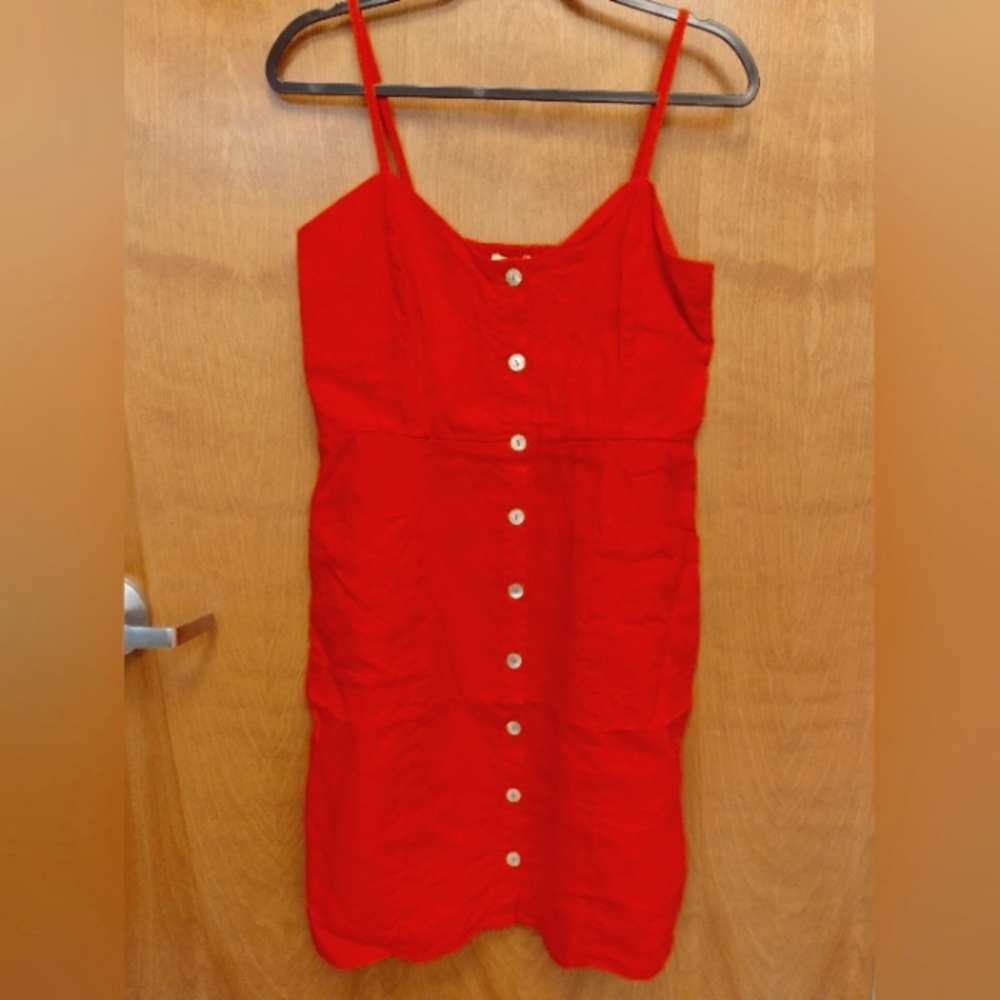 Cynthia Rowley Button Front Linen dress